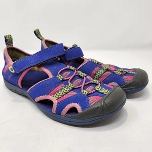 LL Bean Child Explorer Sandals Girls Size 6 Purple Pink Water Shoes Closed Toe